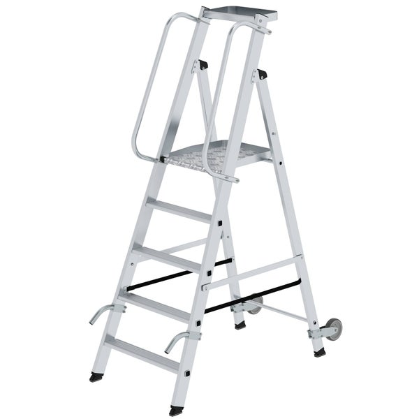 Aluminium Arbeitsbühne mit Rollen und Haltegriff