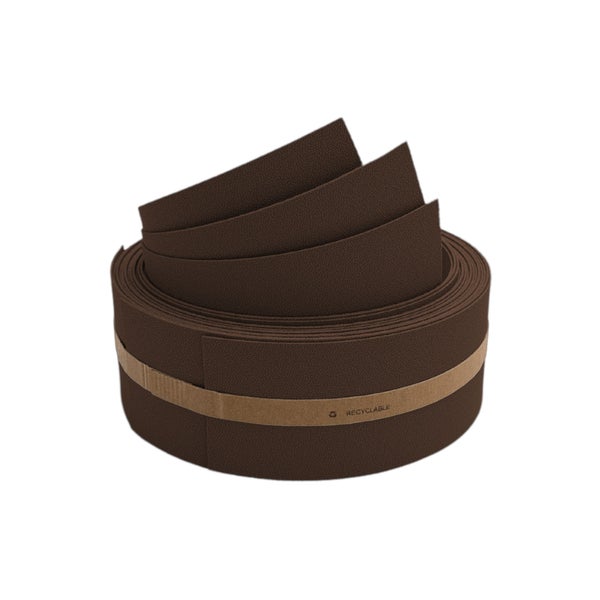 Aufgerollte, recycelbare braune Bordüre