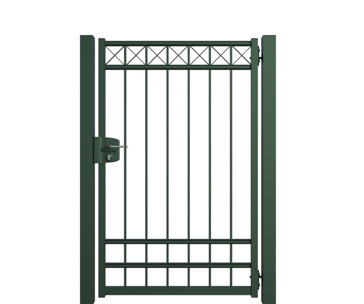 Metall Gartentür mit Schloss