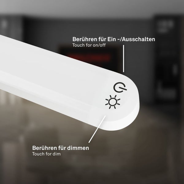 LED Schreibtischlampe Tischlampe Büroleuchte Dimmbar Touch Warmweiß Schwenkbar