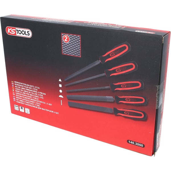 KS Tools Werkstattfeilen Satz, 5-teilig im Karton