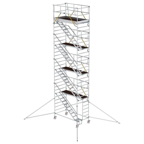 MUNK Rollgerüst SG mit Schrägaufstiegen 1,35x2,45m und Ausleger 10,39m AH