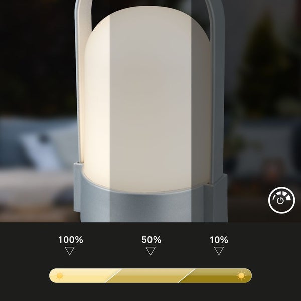 LED Tischlampe Akku LED Tischleuchte Dimmbar Kabellos Touch Terrasse Warmweiß