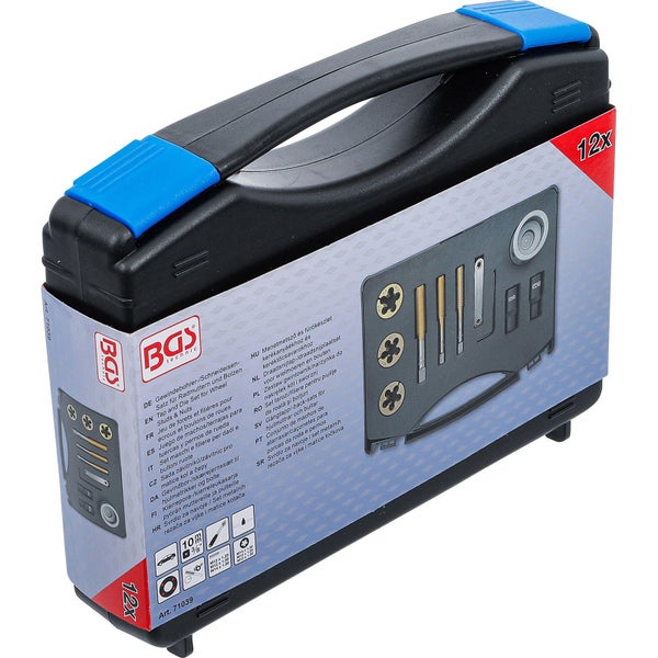 Gewindeschneider und Schneideisen Satz im Koffer