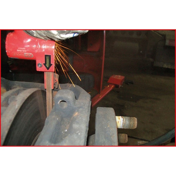 Bandschleifer mit 150 Millimeter Bandlänge und 360 Grad Drehbarkeit