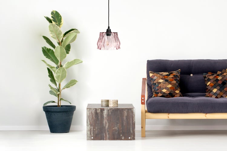 Moderne Glas Hängelampe Rosa | Wohnzimmer Esszimmer Leuchte