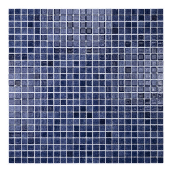 Quadratische Mosaikfliesen auf einem Netzverbund als Wandfliese oder Bodenfliese.