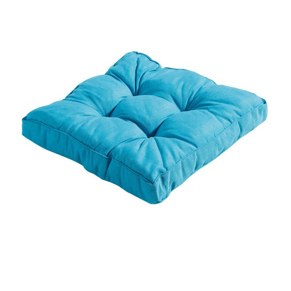 Sitzkissen Florance Panama aqua - Ca. 47x47 cm - 4er-Set