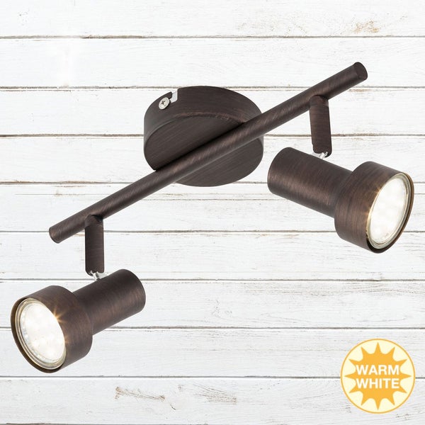 LED Spot Deckenleuchte, 27,5 cm, 6 W, Kupfer, Briloner Leuchten