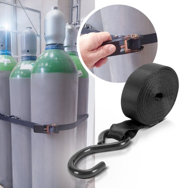 Spanngurt zur Ladungssicherung mit Haken