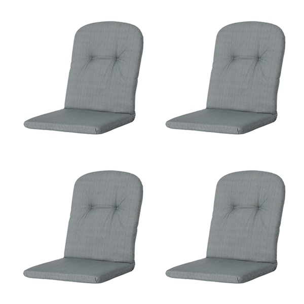 Stuhlauflage Stapelstuhl Basic grau - Ca. 96x45 cm - 4er-Set