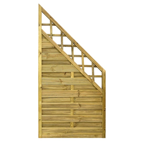 Holzzaun mit Lattenzaun-Element