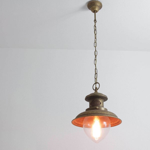 Hängelampe mit Kette und Leuchtmittel