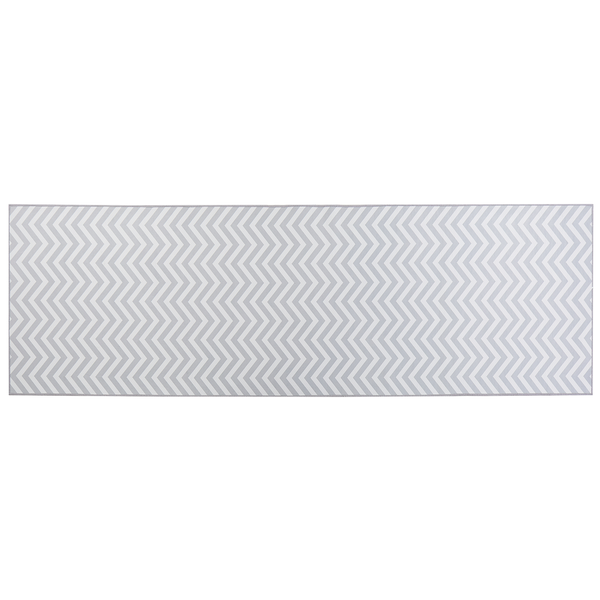 Teppich grau / weiß 80 x 240 cm SAIKHEDA