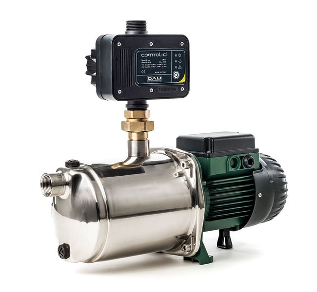 Hauswasserwerk mit Edelstahlbehälter und elektronischer Steuerung