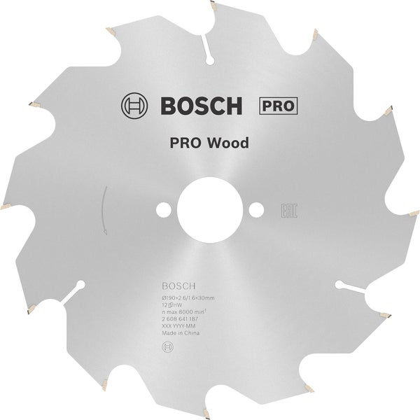 Bosch Kreissägeblatt Pro Wood, 190 Millimeter Durchmesser