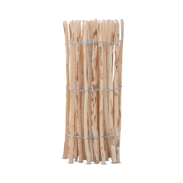 Staketenzaun Haselnuss Höhe 80 cm, Länge 5 Meter, Lattenabstand 7-9 cm