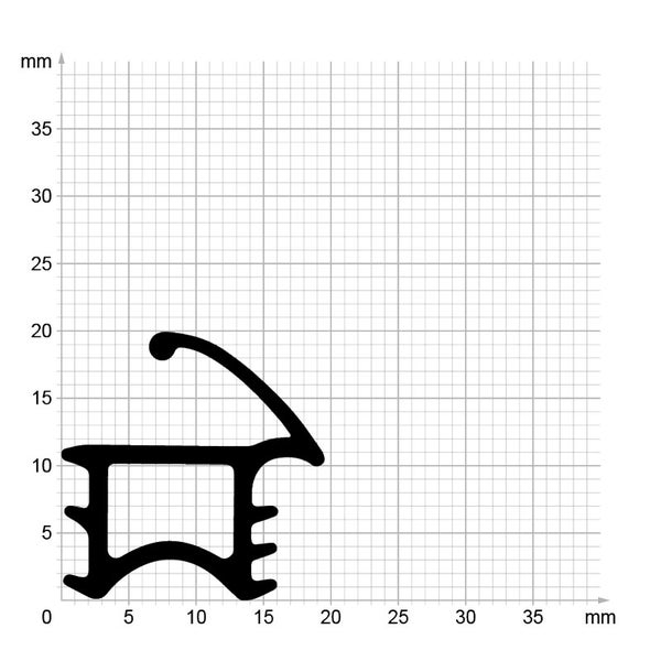 DIWARO. | Stahlzargendichtung SZ270 | grau | 5 Meter