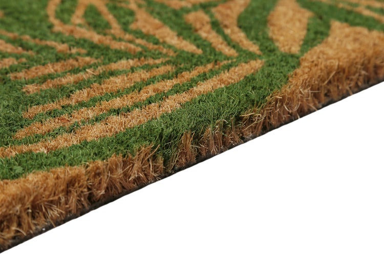 Fußmatte aus Kokosfaser Natur Grün Jungle Mat WECONhome 40x60 cm