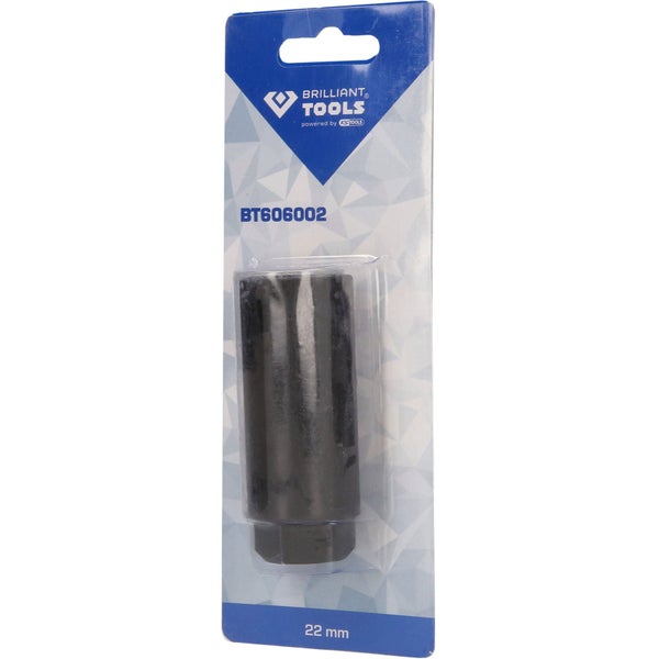 Brilliant Tools Steckschlüssel-Einsatz mit 22 Millimeter Schlüsselweite in Verpackung