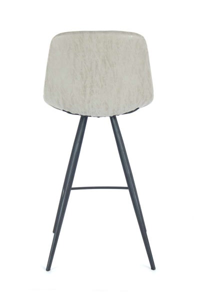 Barstuhl Samantha 300 2er-Set Taupe / Schwarz