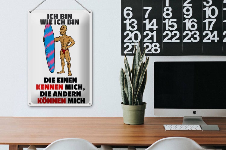 Blechschild Spruch 20x30cm einen kennen mich anderen können mich