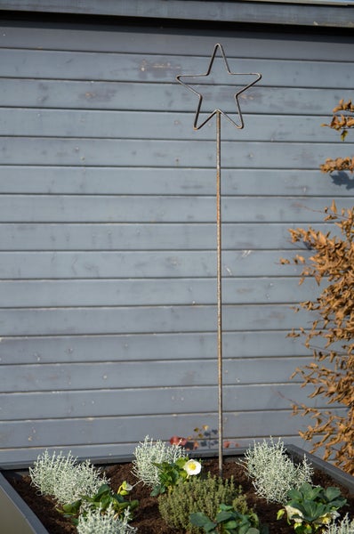 Dekostab Stern ELEO Tissano 160 cm unbeschichtet - Edelrost