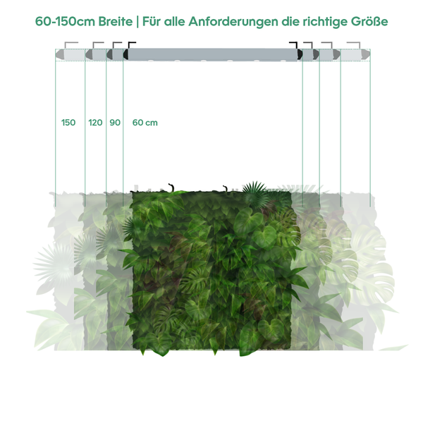 Parus by Venso Wall Spot 150cm, Abstrahlwinkel 120°, LED Wachstumslampe, Grow Light für Zimmerpflanzen und Grünpflanzen, Fassaden- und Wandbegrünung