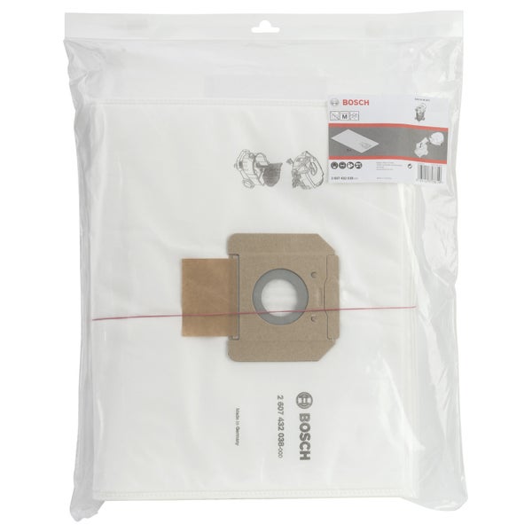 Bosch Vliesfilterbeutel, 5 Stück, für GAS 55 M AFC -2607432038