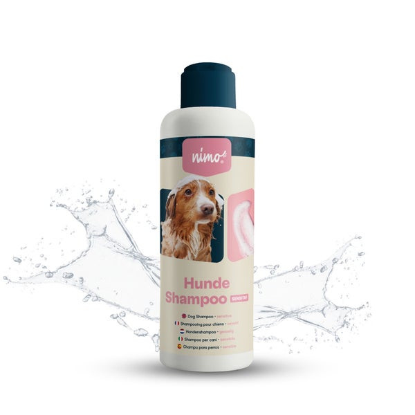 nimo® Hunde Shampoo sensitiv • ohne Duftstoffe und pH-Neutral für alle Rassen