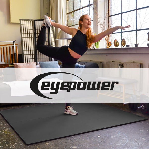 2 cm Dick: 1m² Bodenschutz Fitnessmatte - 4 Sportmatten 50 x 50 cm