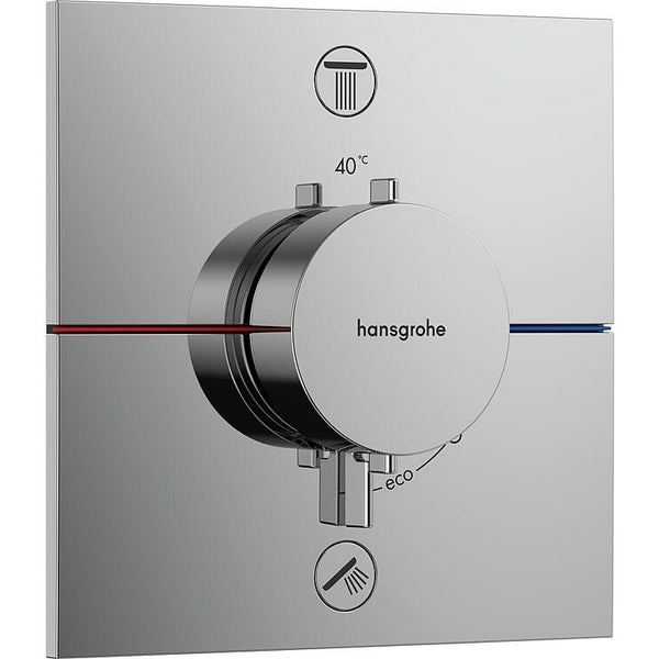 Hans Grohe Thermostat ShowerSelect Comfort E Fertigset, 2 Verbraucher für Ibox 2