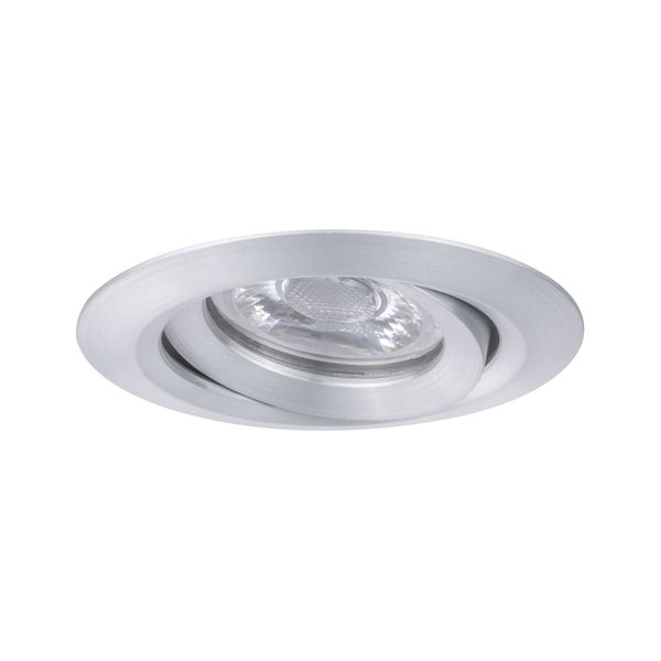 LED Einbauleuchte Easy Dim Nova Mini Plus Coin Einzelleuchte schwenkbar rund 66mm 15° Coin 4,2W 300lm 230V dimmbar 2700K Alu