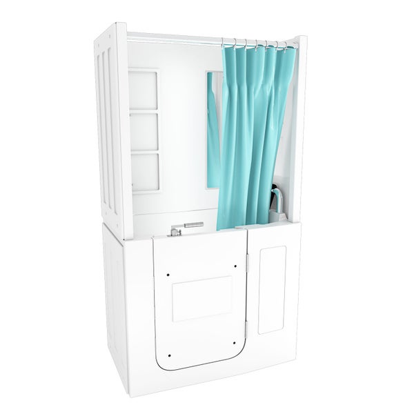 Seniorendusche Wanne Whirlpool S08D-WP-C-R 110x68x205cm