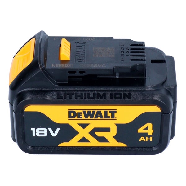 DeWalt 18 Volt XR Lithium-Ionen-Akku mit 4 Amperestunden.