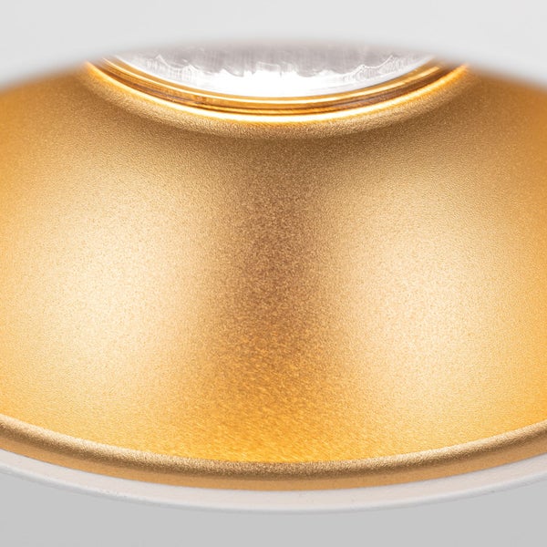 Aufbaustrahler Spot Starlight 1-flammig GU10 Rund Ø 9,6 cm Weiß – Spotleuchte modern LED geeignet