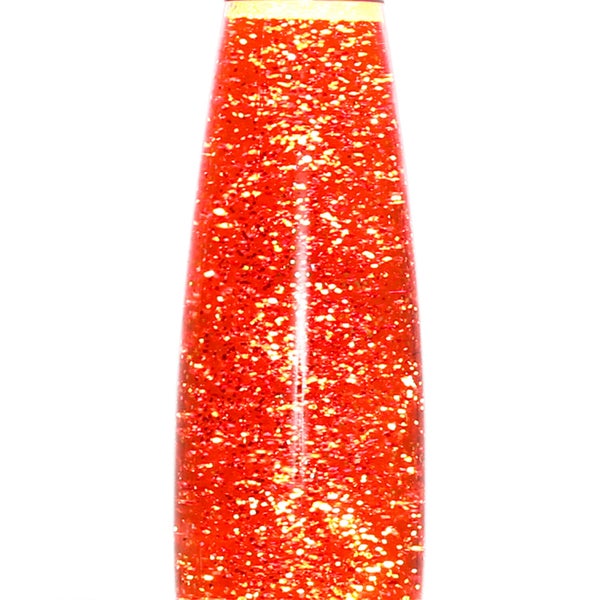 Glitzernde Flüssigkeit in einem zylindrischen Behälter