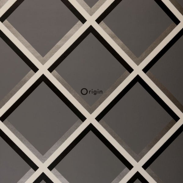 Origin Wallcoverings Tapete geometrisches Motiv Braun - 52 cm x 10,05 m - 307131