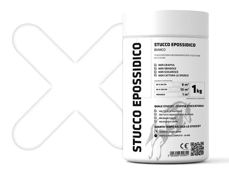Epoxidharzmörtel zum Füllen von Fugen  - Weiß -  1Kg