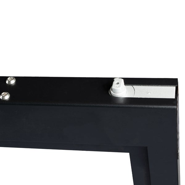 Loft Glastür 1660x2115mm Klarglas Pivot Drehtür schwarz Komplettset mit Griffstange