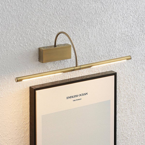 Lucande LED Wandleuchte, Wandlampe Innen Fehmke (Retro Vintage Antik) in Bronze aus Aluminium (2 flammig ) - Bilderleuchte Wandstrahler Wandbeleuchtung Schlafzimmer / Wohnzimmer