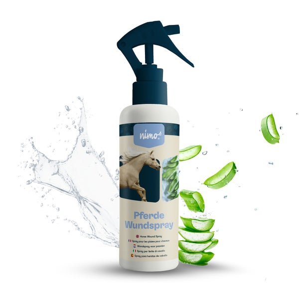 nimo® Pferde Wundspray • mit Aloe Vera und Panthenol zur Wundpflege und -heilung