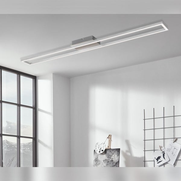 LED Deckenleuchte Wandleuchte Dimmbar Memoryfunktion 20W alu Metall Briloner