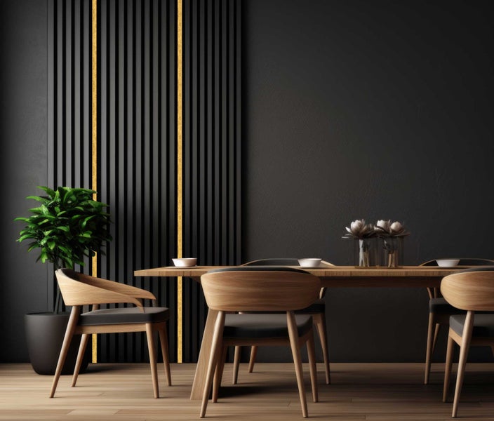 Akustikpaneel CLAMARO Nussbaum Columbia MDF 2750 x 460 x 18 mm