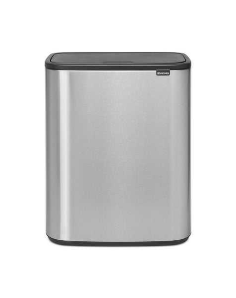 Brabantia Hochwertiger Abfallsammler Mit Touch Öffnung 2 x 30 Liter HxBxT 65,6 x 54,5 x 31 cm Edelstahl