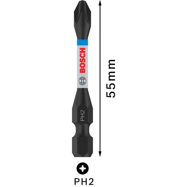 Bosch PRO Phillips Impact Bit PH2 55 mm 2-tlg. - 2608522520