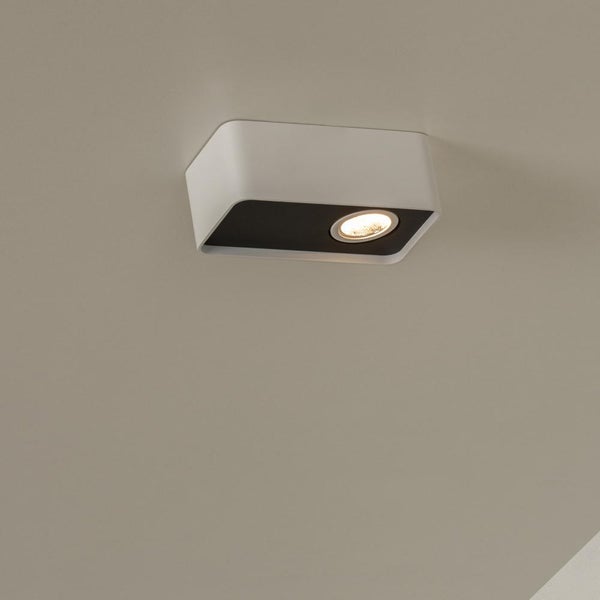 LED Deckenleuchte Angular in Weiß und Schwarz 6W 420lm