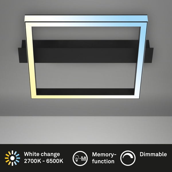 LED Deckenleuchte, schwarz, LED/26W