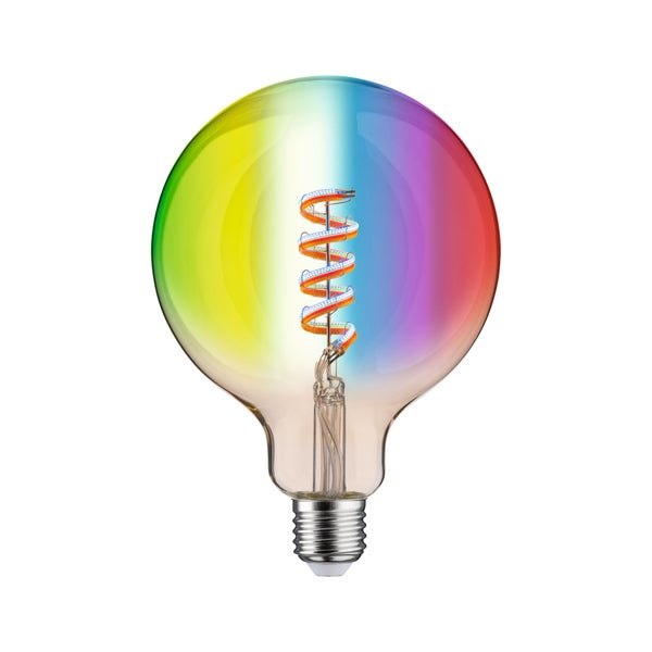 Filament 230V Smart Home Zigbee 3.0 LED Globe G125 E27 470lm 6,3W RGBW+ dimmbar Gold