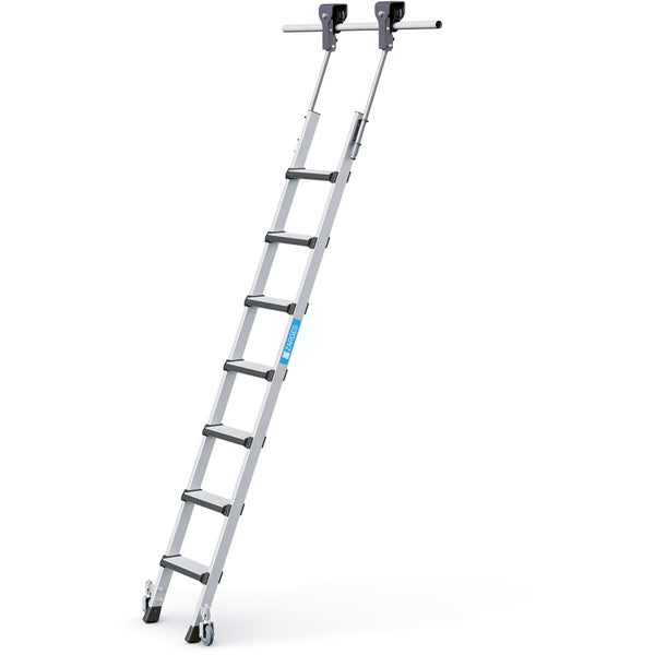 Zarges Regalleiter fahrbar Comfortstep Trec LH 7 Stufen